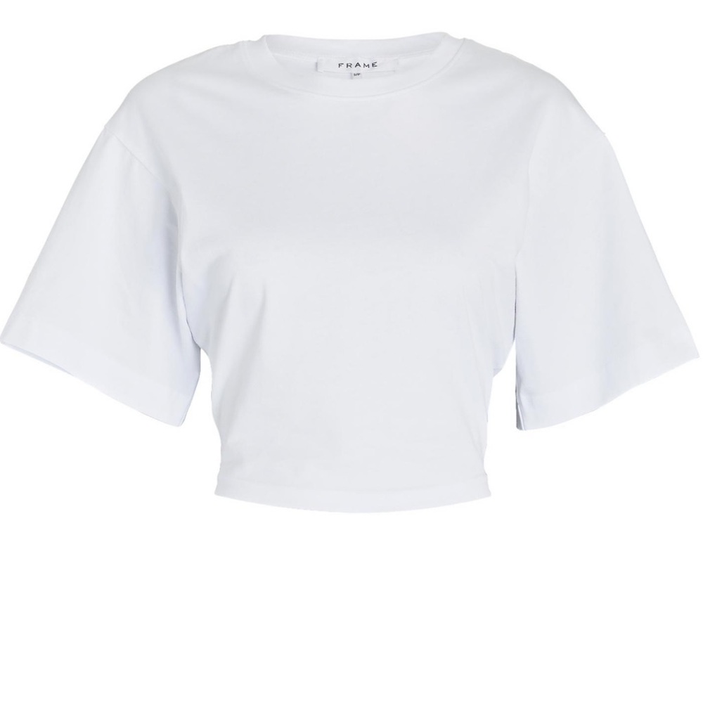 frame elastic back tee t shirt